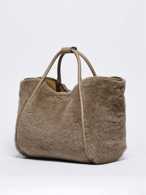Max Mara TMARIN4 Teddy Taske, Warm Grey 